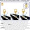 The Beadsmith Tube Crimp Beads, 2 x 2mm, 400 Pieces, Gold Color, Uniform Cylindrical Shape, No Sharp Edges, Designed to Secure The Ends of Jewelry Stringing Wires and Cables